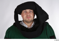  Photos Medieval Aristocrat in green dress 1 Aristocrat Medieval clothing green dress head hood 0001.jpg